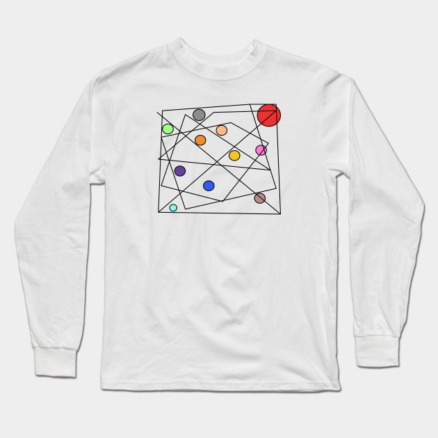 ABSTRACT SOLAR SYSTEM Long Sleeve T-Shirt by jcnenm